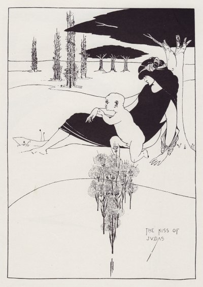 Jidášův polibek, 1893. od Aubrey Beardsley