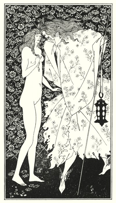 Tajemná růžová zahrada od Aubrey Beardsley