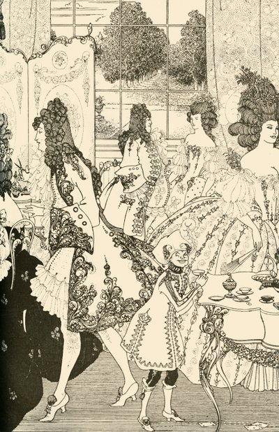 Znásilnění zámku, 1896, 1928. od Aubrey Beardsley