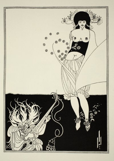 Žaludeční tanec z „Salome“ od Oscara Wildea (1854-1900) 1893 (čárový tisk) od Aubrey Beardsley