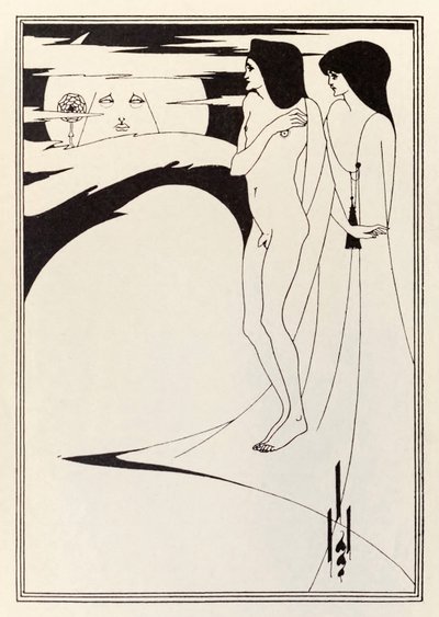 „Žena a měsíc“ od Aubrey Beardsley