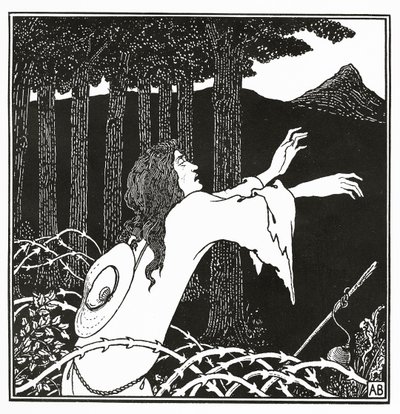 Návrat Tannhausera na Venusberg, z „Příběhu Venuše a Tannhausera“, 1895 od Aubrey Beardsley