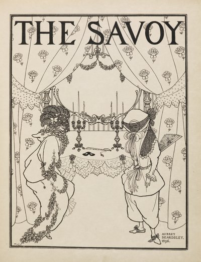 Titulní strana pro číslo 1 "The Savoy" z knihy padesáti kreseb od Aubrey Beardsley