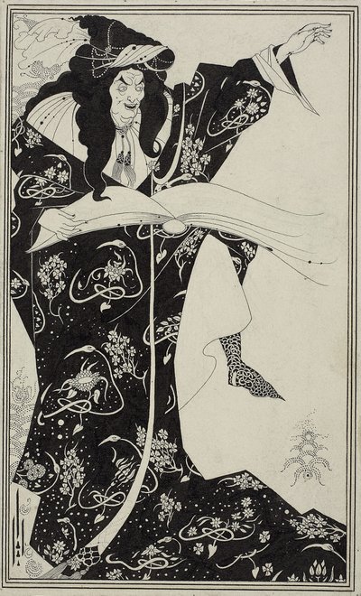Virgil Čaroděj, kolem roku 1893 od Aubrey Beardsley