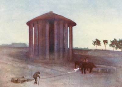 Řím: Vestin chrám (barevná litografie) od Aubrey Waterfield