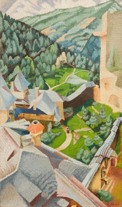 Burg, tmavě zelená, 1940. od Audrey Weber