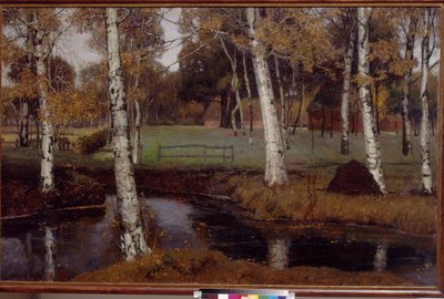 Krajina od Overbecka, Fritze (1869-1909). Olej na plátně od August Overbeck