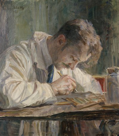 Malíř porcelánu od August Eiebakke