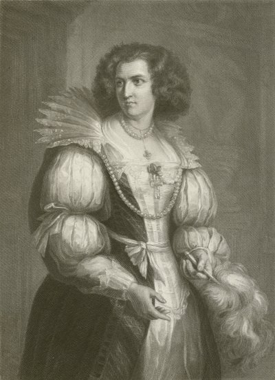 Grafin Terzky (rytina) od August Friedrich Pecht