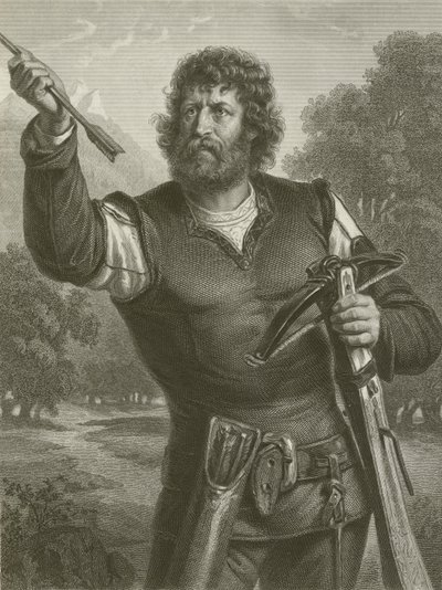 Wilhelm Tell (rytina) od August Friedrich Pecht