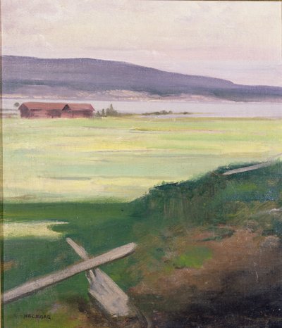 Krajina se stilem, Norrland, Švédsko od August Hagborg