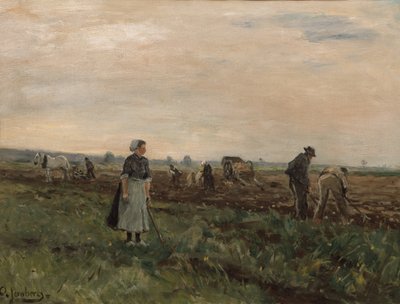Pracovníci v terénu (malování) od August Jernberg
