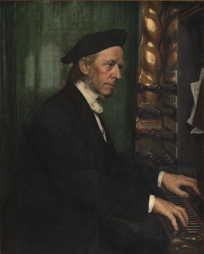 Dvorní varhaník v Roskilde, profesor Hans Matthison-Hansen, umělcův tchán od August Jerndorff