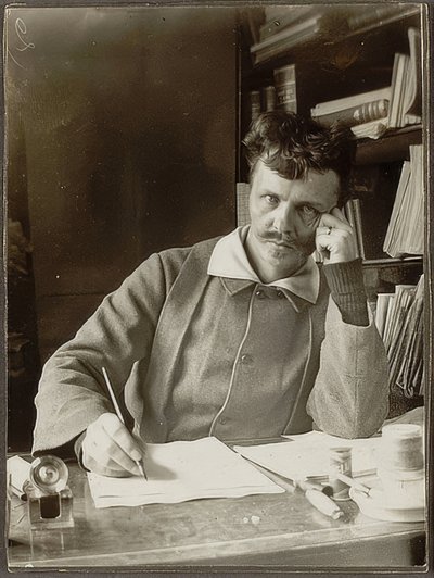 Autoportrét. 1886 od August Johan Strindberg