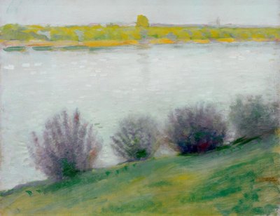 Na Rýně poblíž Herselu od August Macke