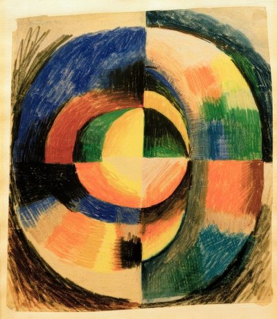 Barevný kruh II (velký) od August Macke