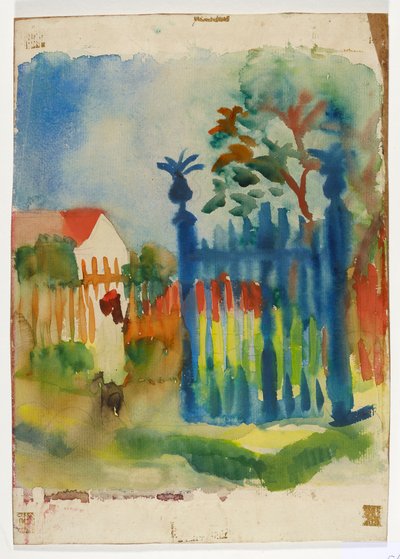 Zahradní branka od August Macke