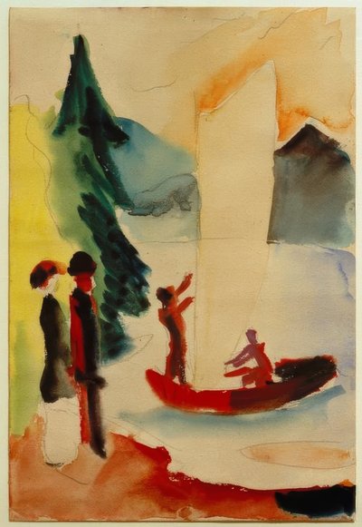 Žlutá plachta od August Macke
