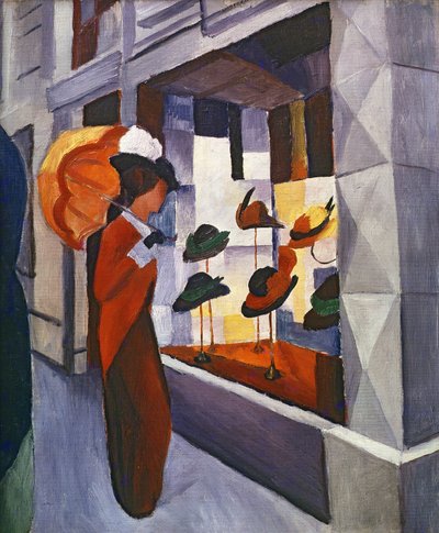 Před kloboučnictvím, 1914 od August Macke