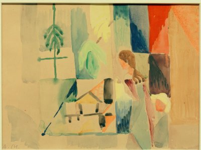 Děti u zelináře II od August Macke