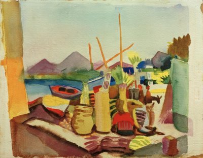 Krajina poblíž Hammametu od August Macke