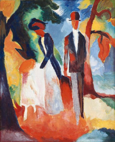 Lidé u Modrého jezera od August Macke