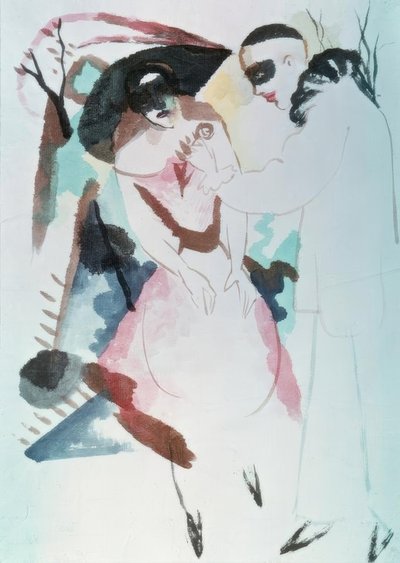 Pierrot a dáma od August Macke