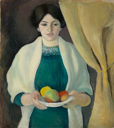 Portrét s jablky od August Macke