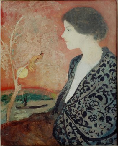 Portrétní studie Elisabeth Gerhardt od August Macke