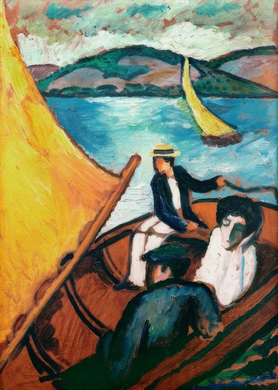 Plachetnice, Tegernsee od August Macke