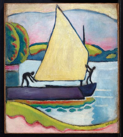 Plachetnice ráno, 1910 od August Macke