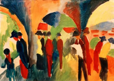dětský kočárek od August Macke