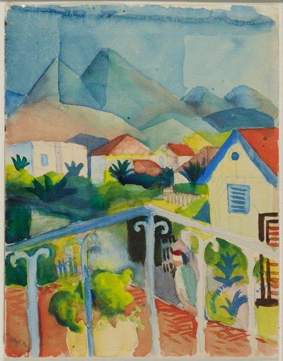St. Germain u Tunisu od August Macke