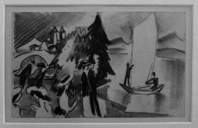 Studie o žlutých plachtách od August Macke