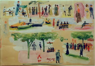 Typy z Tegernsee I od August Macke