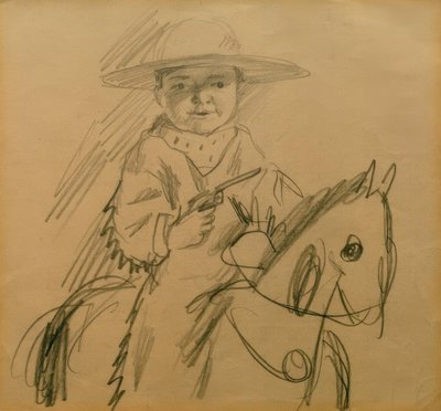 Walter jako kovboj od August Macke