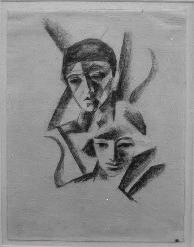 Dvě hlavy od August Macke