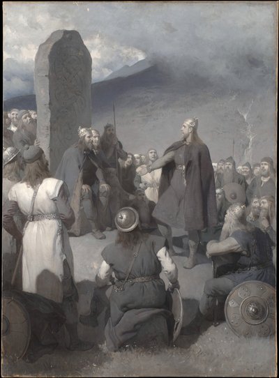 Frithiofovo dvoření (z Frithiofovy ságy) od August Malmström