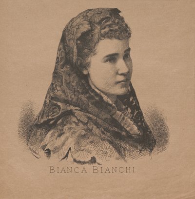Portrét operní pěvkyně Bianca Bianchi 1855-1947, 1879. od August Schubert
