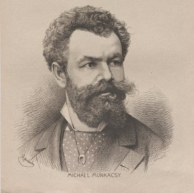 Portrét umělce Mihály von Munkácsy 1844-1900, 1880. od August Schubert