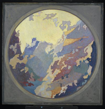 Canyon, kolem roku 1931 (olej na plátně na kartonu) od August Vincent Tack