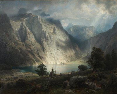Obersee u Berchtesgadenu od August Wilhelm Leu
