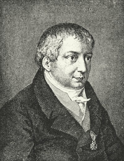 Friedrich Schlegel , německý básník (rytina) od Augusta von Buttlar