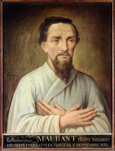 Misionář Maubant od Auguste Alexandre Baudran