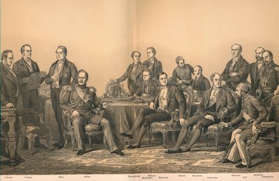 „Pařížský kongres v roce 1856“, 1907 od Auguste Blanchard