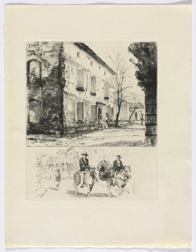 Frédéric Mistral: Mémoires et Recits by Frédéric Mistral: stavba/postavy na koni (vložit za str. 224) od Auguste Brouet