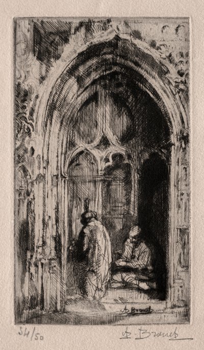 Gotické dveře od Auguste Brouet