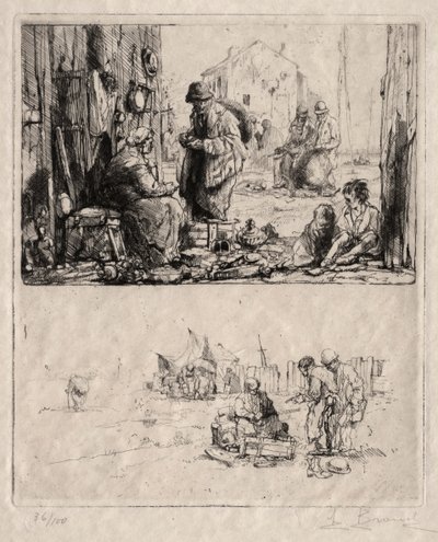 O opevnění v Saint-Ouen od Auguste Brouet
