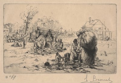 Prodejci Bric a Brac (leptání) od Auguste Brouet