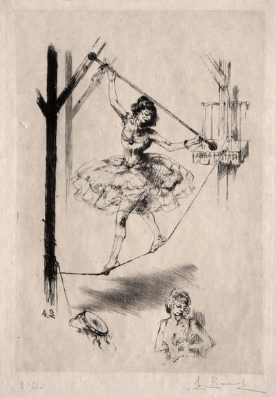 Tanečnice na provaze od Auguste Brouet
